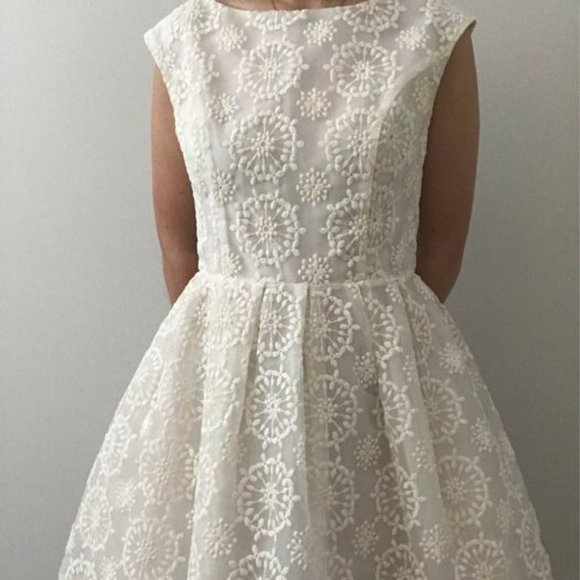 Embroidered White Dress - Picture 2 of 7